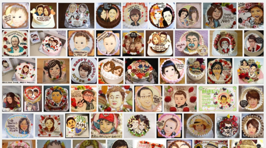 「似顔絵ケーキ」のGoogle画像検索結果